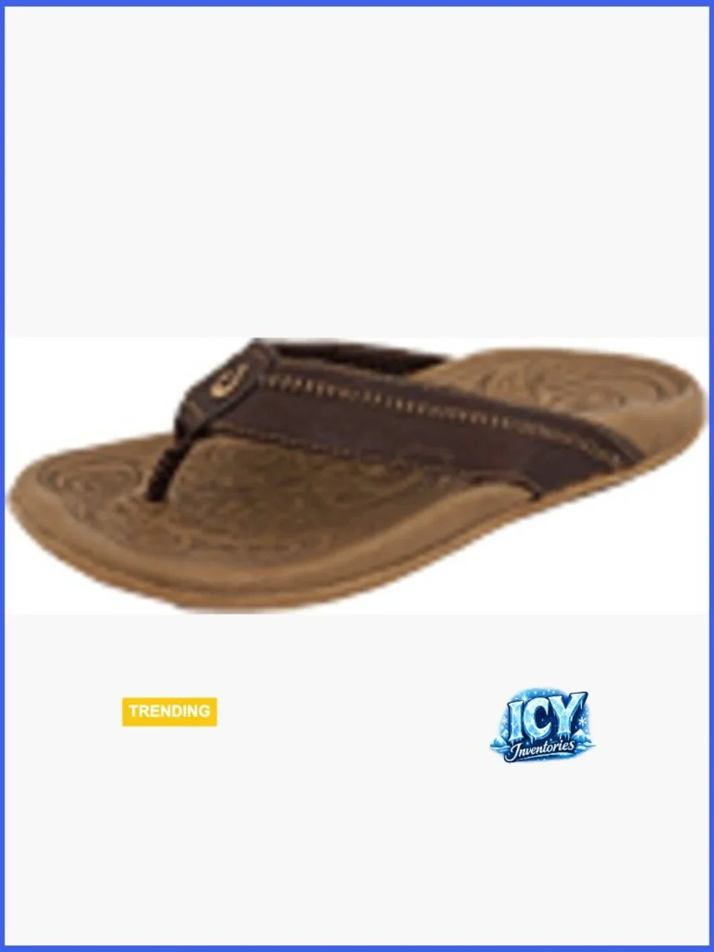 Leather Flip Flop Sandals, Arch Support, Casual Comfort, Slingback Style